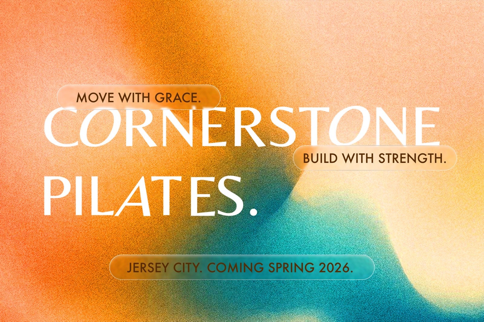 Social post announcing the studio's opening in Jersey City in spring 2026