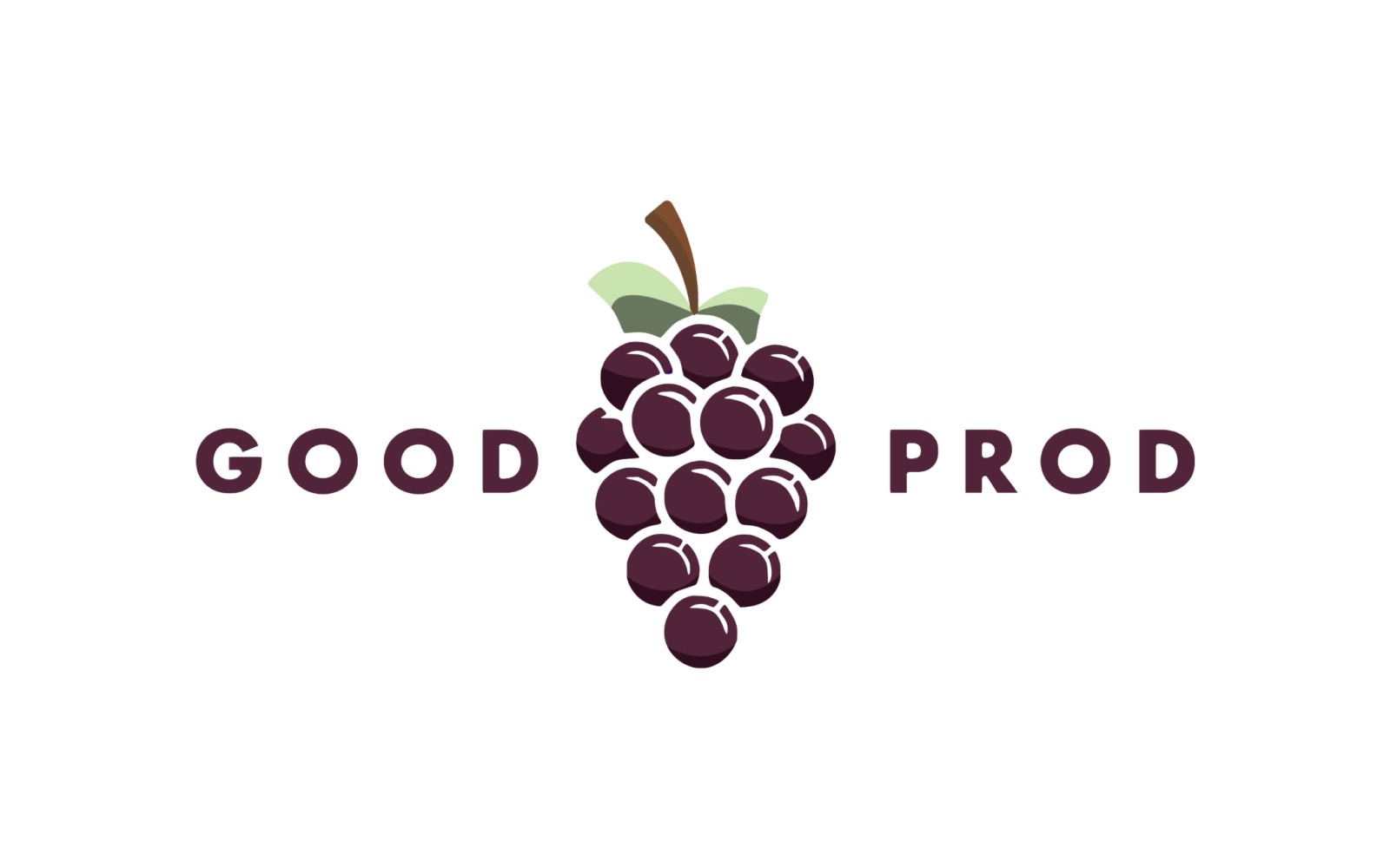 Good Prod logo: a bunch of grapes between the two words